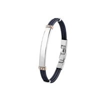 Bracciale Bliss Uomo Bl rebel in Acciaio Diamante 0.09 Ct 20102511 - 20102511